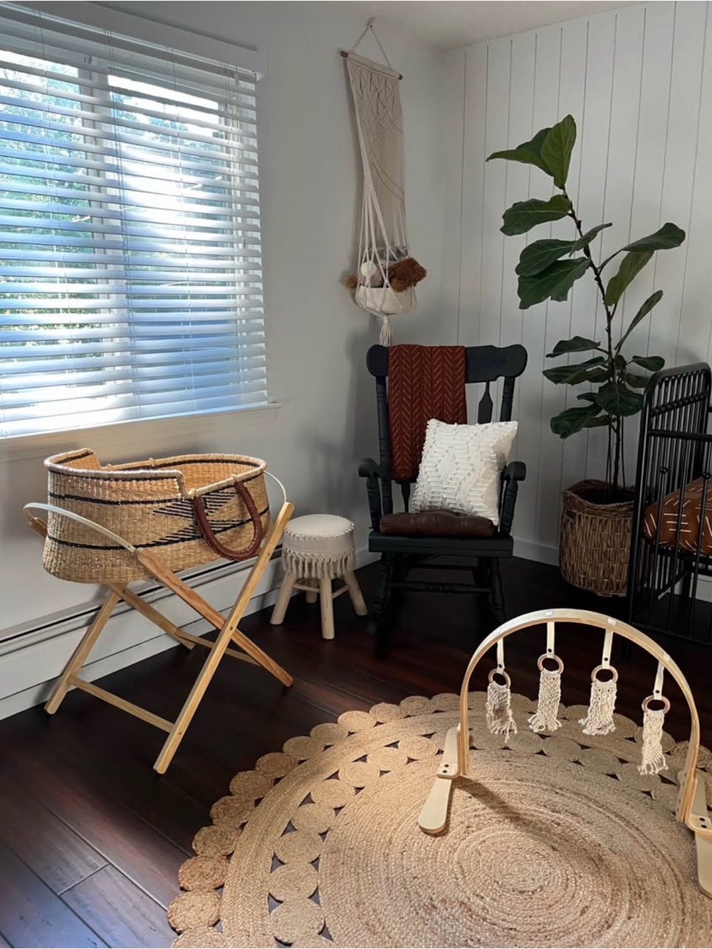 Finn + Emma Macrame hanging basket